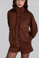 JAQUETA SUEDE SAGE