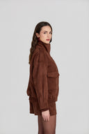 JAQUETA SUEDE SAGE